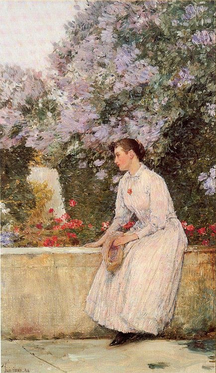 childe hassam In the Garden